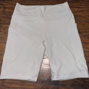 Gray Fabletic Biker Shorts w/ Pockets